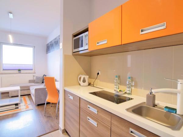 High Tower Szczecin : photo 1 de la chambre studio lit king-size avec canapé-lit