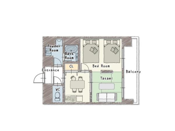 Hotel Mondonce Kyoto Gojo : photo 3 de la chambre appartement deluxe