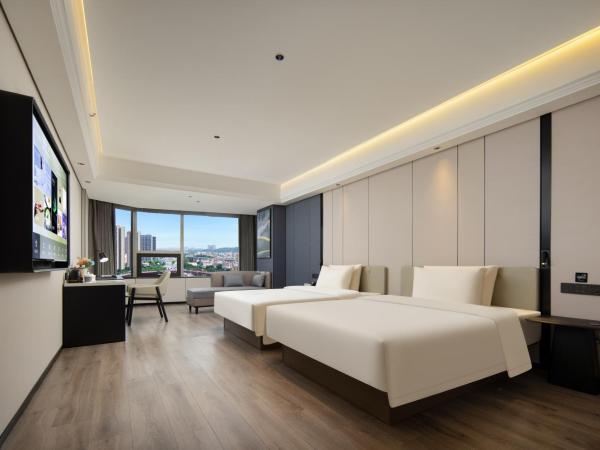 Atour X Hotel Guangzhou Huangpu Nangang Wanda : photo 4 de la chambre jimu twin room with city view