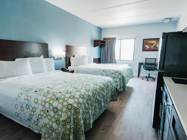 HomeTowne Studios by Red Roof San Antonio - SeaWorld Northwest : photo 1 de la chambre studio avec 2 lits queen-size - non-fumeurs