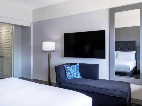 Hilton San Francisco Financial District : photo 2 de la chambre chambre double premium avec deux lits doubles et vue sur la baie