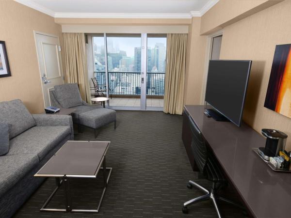 Hilton San Francisco Union Square : photo 1 de la chambre suite 1 chambre lit king-size - vue sur ligne d'horizon