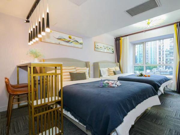Yise Serviced Apartment -Beijing CCTV Shop : photo 8 de la chambre chambre lits jumeaux avec salle de bains