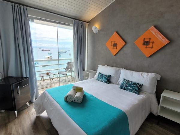 Bamboo Búzios Hostel : photo 1 de la chambre chambre double ou lits jumeaux deluxe avec balcon - vue sur océan