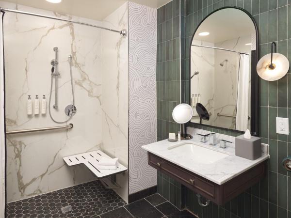 Hotel Vesper, Houston, a Tribute Portfolio Hotel : photo 6 de la chambre chambre lit king-size standard avec baignoire adaptée - pour personnes à mobilité réduite