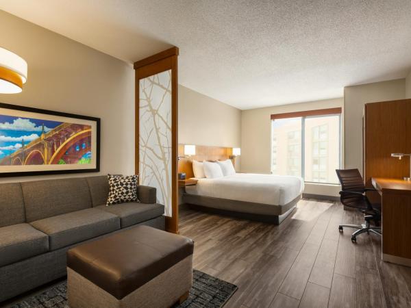 Hyatt Place Columbia/Downtown/The Vista : photo 3 de la chambre king suite with sofa bed and shower - disability access
