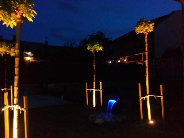 Borostyán Vendégház Eger : photo 7 de la chambre chambre lit queen-size - vue sur jardin