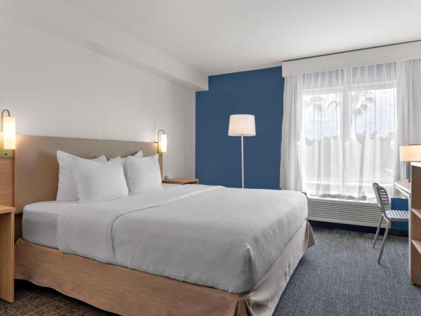Spark by Hilton Orlando near SeaWorld : photo 3 de la chambre chambre lit king-size avec baignoire - adaptée aux malentendants et personnes à mobilité réduite