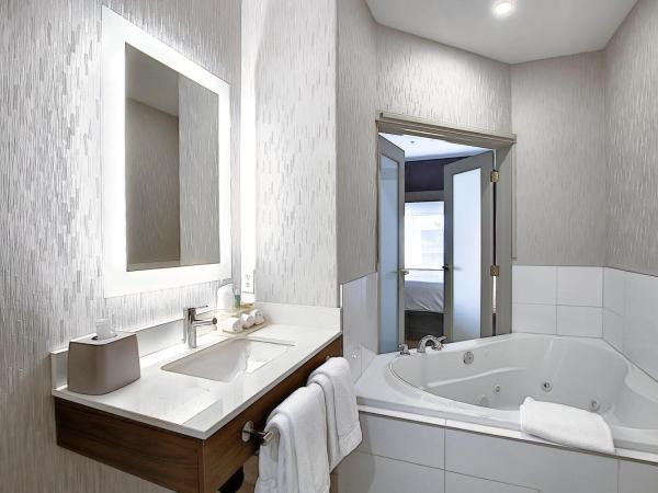 Holiday Inn Express Airport Calgary, an IHG Hotel : photo 3 de la chambre suite lit king-size avec baignoire spa