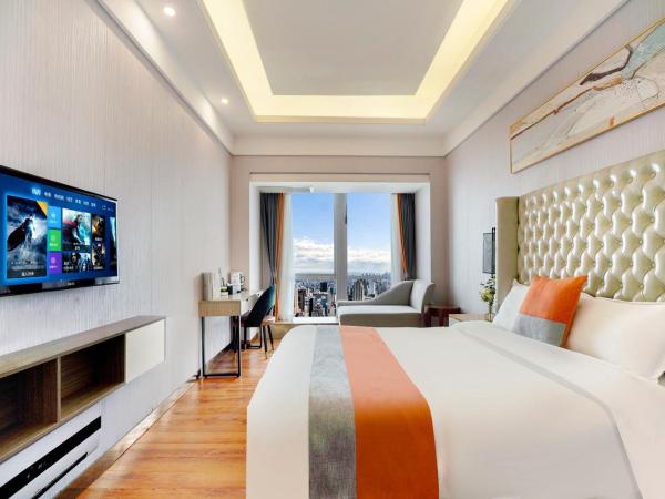 HT Legend Hotel Changgang Metro Station Exit F - Free Shuttle Bus to Canton Fair Complex During Canton Fair Period : photo 3 de la chambre chambre double deluxe