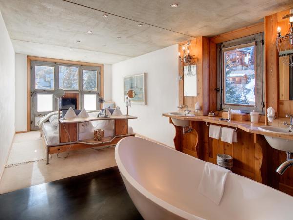 Backstage Hotel Serviced Apartments : photo 10 de la chambre appartement 2 chambres en duplex avec toit-terrasse - vue sur mont cervin