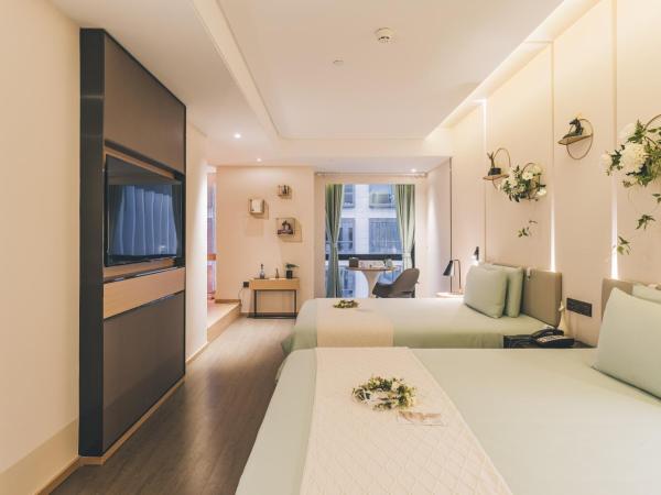 Atour Hotel Shanghai Hongqiao International Exhibition Linkong Park : photo 2 de la chambre theme twin room - florist