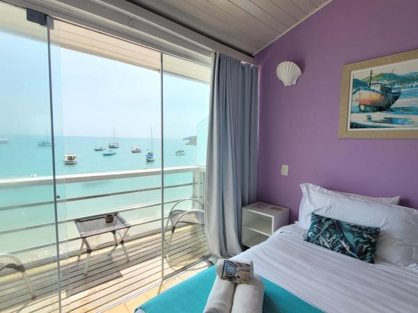 Bamboo Búzios Hostel : photo 2 de la chambre chambre double deluxe avec balcon - vue sur mer
