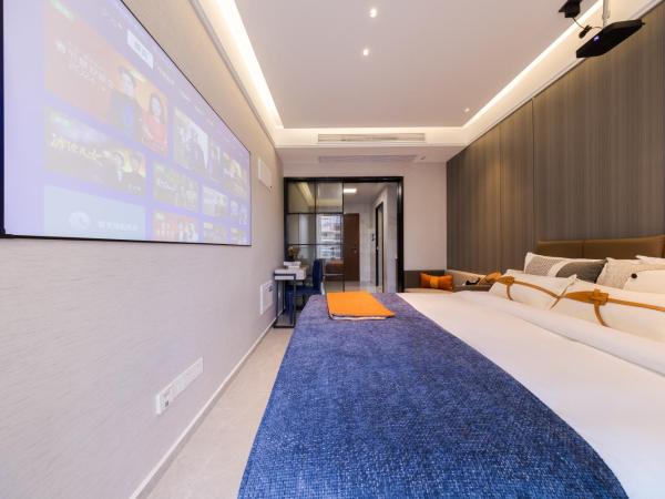 Xi Ke Executive Apartment - Shenzhen Futian Exhibition Center : photo 5 de la chambre chambre lit king-size classique