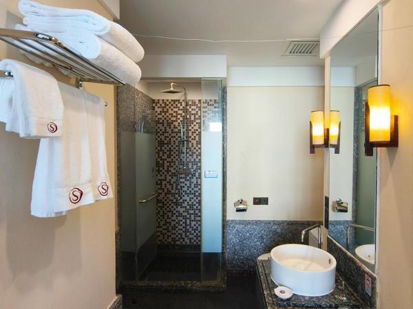 Shengyi Holiday Villa Hotel : photo 4 de la chambre chambre lit king-size - vue sur ville