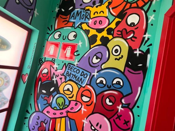 Pousada Bat N Breakfast No Beco do Batman : photo 3 de la chambre chambre quadruple standard