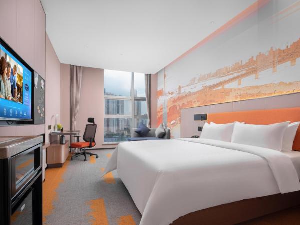 Hampton by Hilton Wuhan Zhongnan Jiedaokou Hotel : photo 4 de la chambre chambre lit queen-size deluxe