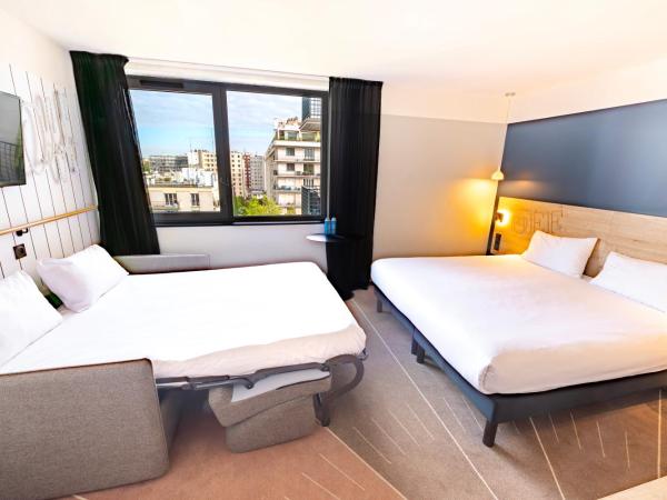 ibis Styles Paris 16 Boulogne : photo 3 de la chambre suite familiale standard avec 1 lit double et 1 canapé