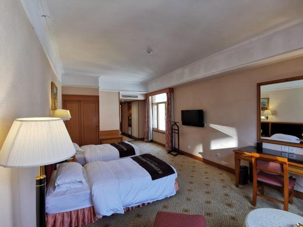 Qingdao Oceanwide Elite Hotel : photo 1 de la chambre chambre lits jumeaux d'affaires avec vue sur la ville