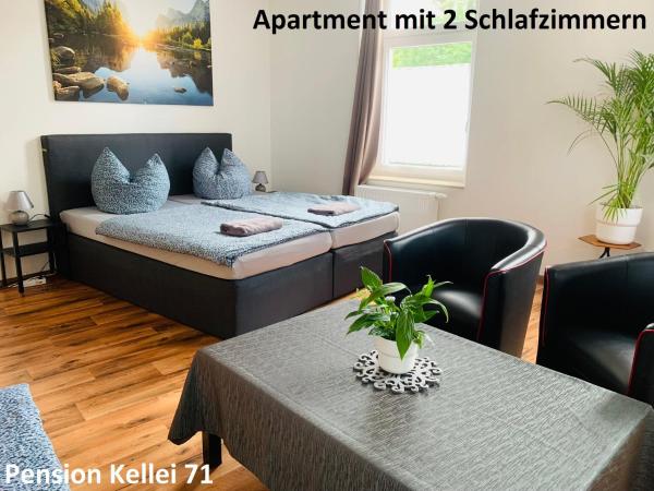 Pension Kellei 71 : photo 5 de la chambre appartement 2 chambres