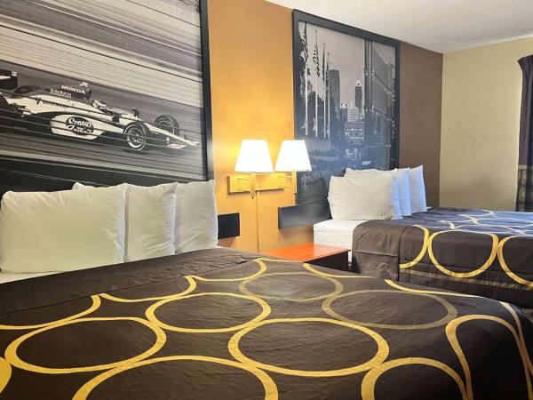 Super 8 by Wyndham Indianapolis/NE/Castleton Area : photo 1 de la chambre chambre double avec 2 lits doubles - non-fumeurs