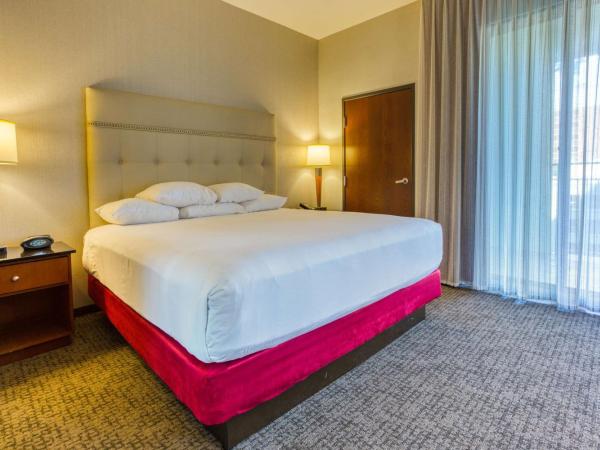 Drury Plaza Hotel San Antonio Riverwalk : photo 1 de la chambre suite lit king-size avec baignoire spa et terrasse