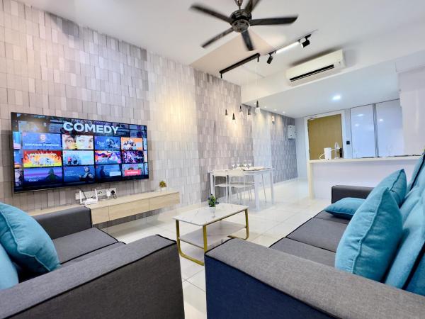 MidValley Southkey Mosaic 6-9pax Netflix-SmartTV70inch : photo 5 de la chambre appartement supérieur 2 chambres