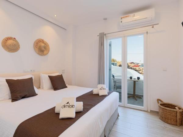 Dimele : photo 2 de la chambre chambre double ou lits jumeaux - vue latérale sur mer