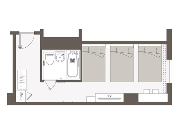 Mitsui Garden Hotel Kyobashi - Tokyo Station : photo 1 de la chambre chambre triple - non-fumeurs