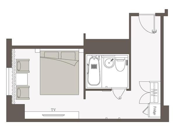 Mitsui Garden Hotel Kyobashi - Tokyo Station : photo 1 de la chambre chambre lit queen-size supérieure - non-fumeurs