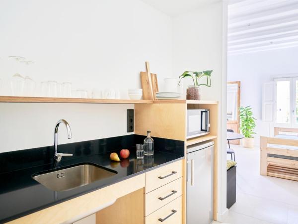 Eco Boutique Hostal Grau : photo 5 de la chambre studio familial avec kitchenette