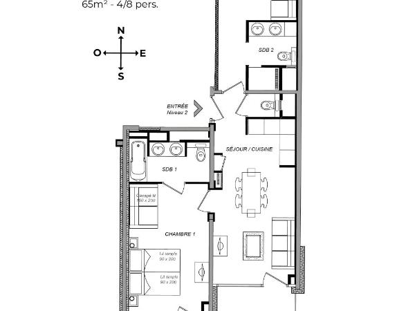 Chalet Hôtel Quartz : photo 6 de la chambre appartement avec vue sur la montagne