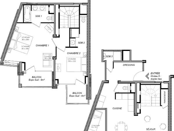 Chalet Hôtel Quartz : photo 8 de la chambre appartement