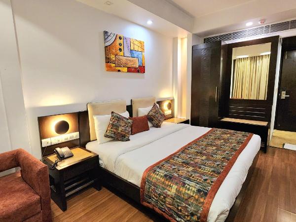 The Prime Balaji Deluxe at New Delhi Railway Station - Free Airport Pickup : photo 5 de la chambre chambre double ou lits jumeaux de luxe avec service de navette aéroport gratuit