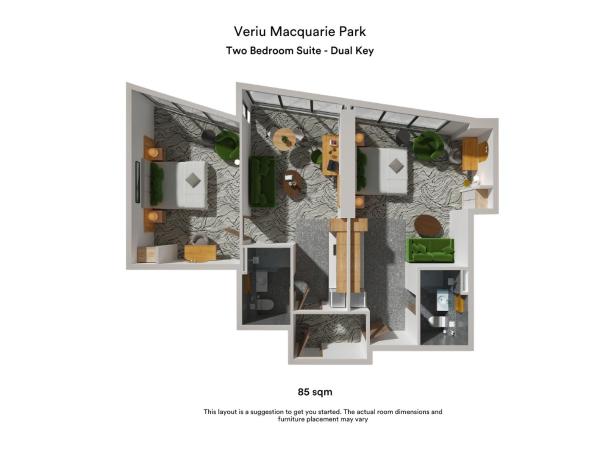 Veriu Macquarie Park : photo 7 de la chambre two bedroom suite - adjoining