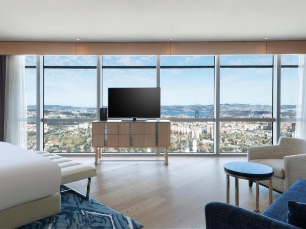 Wyndham Grand Istanbul Levent Hotel & Conference Center : photo 4 de la chambre suite tower 1 chambre avec kitchenette - vue partielle sur mer