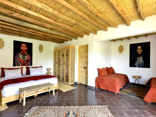 Villa Agora, Villa à la campagne proche Marrakech : photo 6 de la chambre chambre quadruple - vue sur jardin