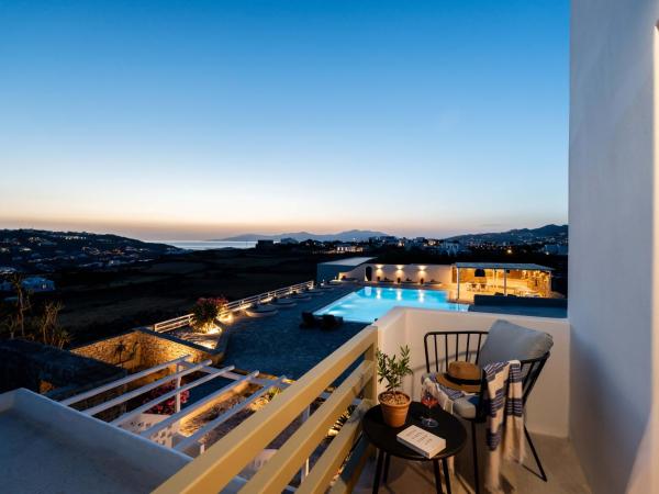 Philosophy of Mykonos Boutique Hotel : photo 4 de la chambre chambre double deluxe - vue sur mer