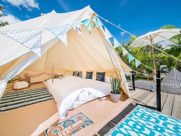 The Campster Kanchanaburi : photo 4 de la chambre family bell tent garden view