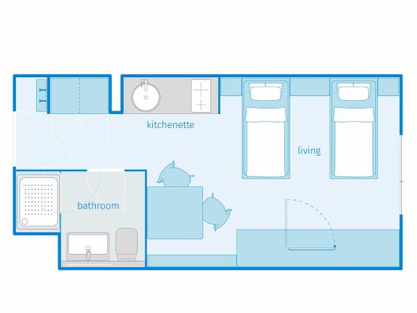 SMARTments business Berlin Karlshorst : photo 8 de la chambre studio lits jumeaux