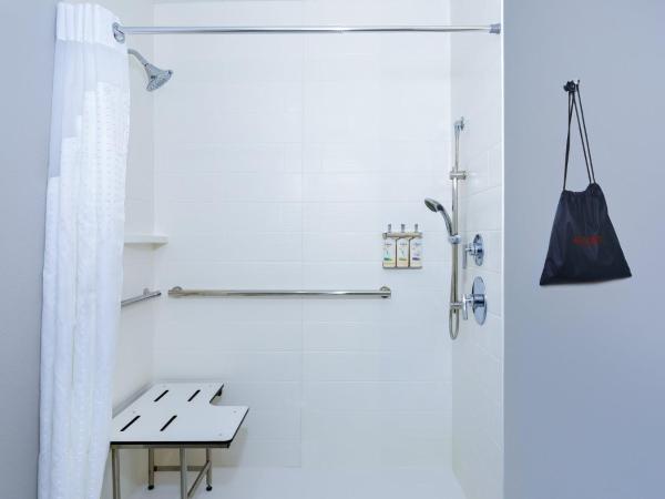 Holiday Inn Express & Suites Tampa Stadium - Airport Area, an IHG Hotel : photo 6 de la chambre suite lit king-size avec douche accessible en fauteuil roulant