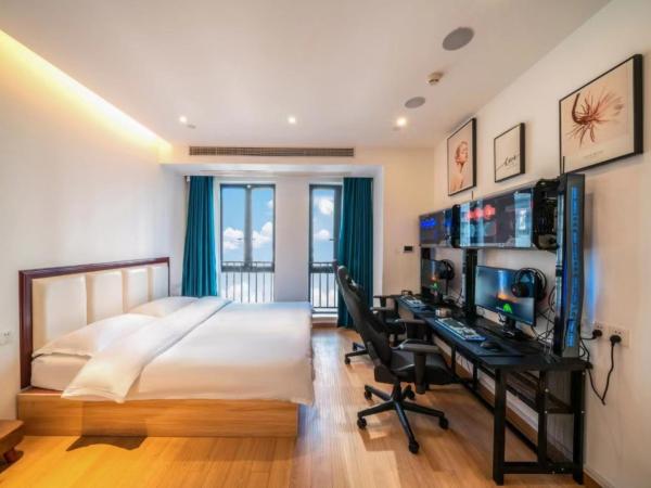 Muyu E-SPORT HOTEL慕鱼电竞酒店 : photo 2 de la chambre chambre double avec salle de bains privative