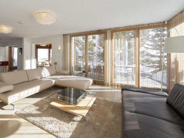 Grischuna Mountain Lodge : photo 1 de la chambre appartement 2 chambres avec balcon et terrasse