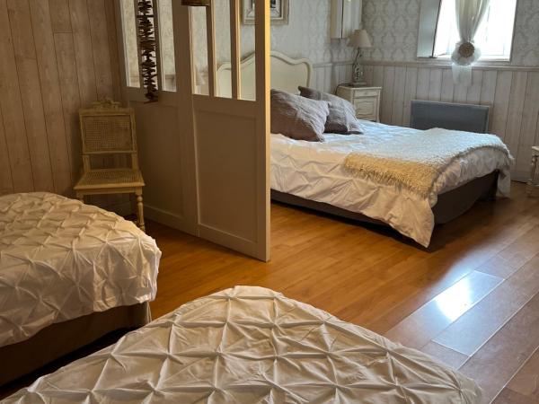 La Naomath - Maison d'hôtes, Hébergement insolite & Gîte : photo 2 de la chambre chambre familiale - vue sur jardin