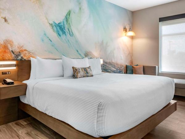 Cambria Hotel Orlando Airport : photo 1 de la chambre chambre lit king-size avec douche accessible en fauteuil roulant - adaptée aux personnes à mobilité réduite - non-fumeurs