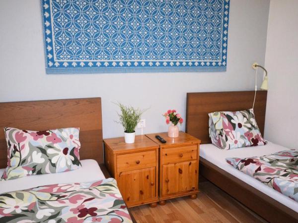 Travel&Joy backpackers : photo 1 de la chambre chambre lits jumeaux supérieure avec salle de bains commune