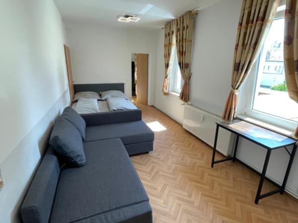 Apartment Leipzig : photo 1 de la chambre chambre standard avec 2 lits queen-size
