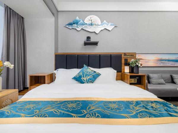 Xingyin Cloudy Hotel Guangzhou Changgang Subway Station - Free Shuttle Bus to Canton Fair Complex During Canton Fair Period : photo 7 de la chambre chambre lit king-size - vue sur ville