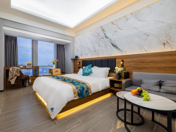 Xingyin Cloudy Hotel Guangzhou Changgang Subway Station - Free Shuttle Bus to Canton Fair Complex During Canton Fair Period : photo 2 de la chambre chambre king-size de luxe - vue sur la ville