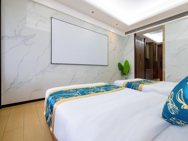 Xingyin Cloudy Hotel Guangzhou Changgang Subway Station - Free Shuttle Bus to Canton Fair Complex During Canton Fair Period : photo 9 de la chambre chambre lits jumeaux - vue sur ville